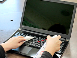 動作確認とクリーニング